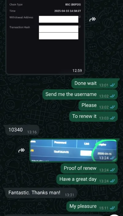 WhatsApp Customer Review